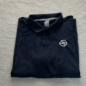 Helly Hansen Black Polo with White Logo Embroidery